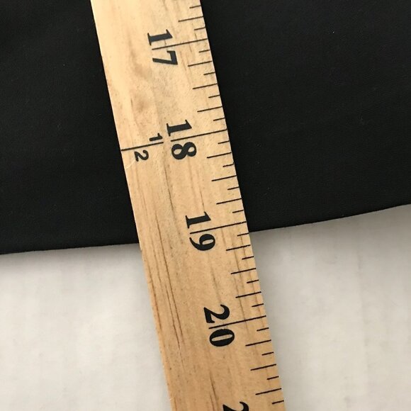 Elle Women's Black A-Line Fully Lined Stretch Skirt - Picture 12 of 12